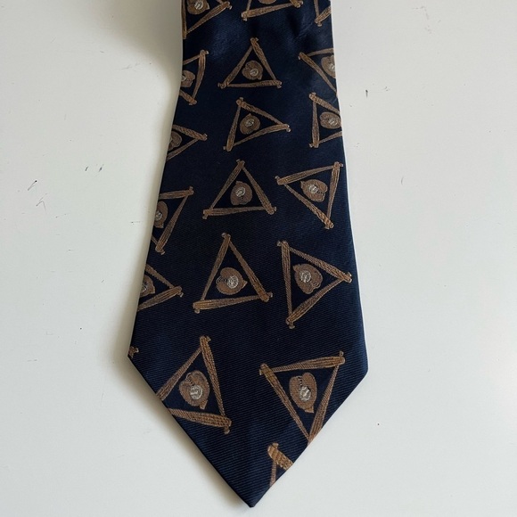 VTG Chaps Ralph Lauren (Not Polo) Baseball Silk Neck Tie Necktie Made In USA - Picture 1 of 9